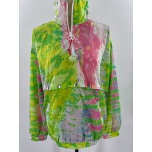 Urban Outfitters Womens Tie Dye Lightweight Jacket Track Windbreaker Pullover S